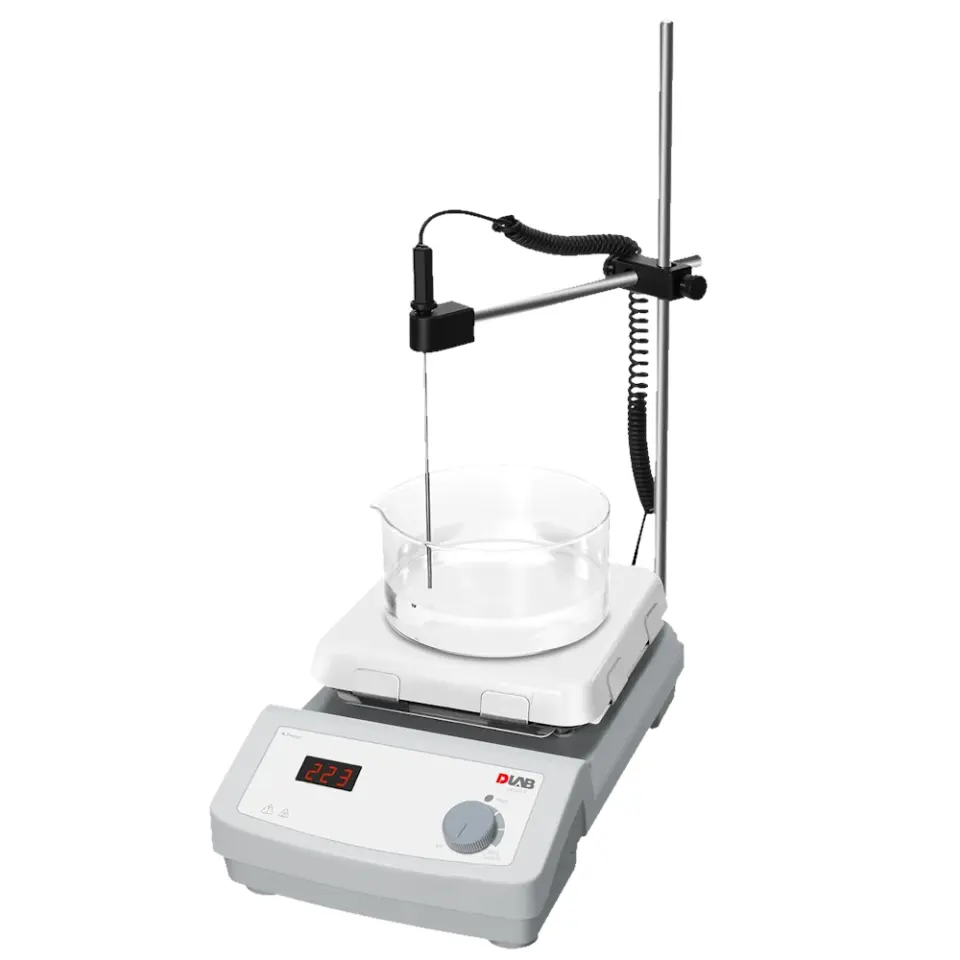 DLAB HP550-S Dijital Laboratuvar Isıtıcı Tablası 550°C, PT1000A Sensör ve Destek Kelepçesi Dahil