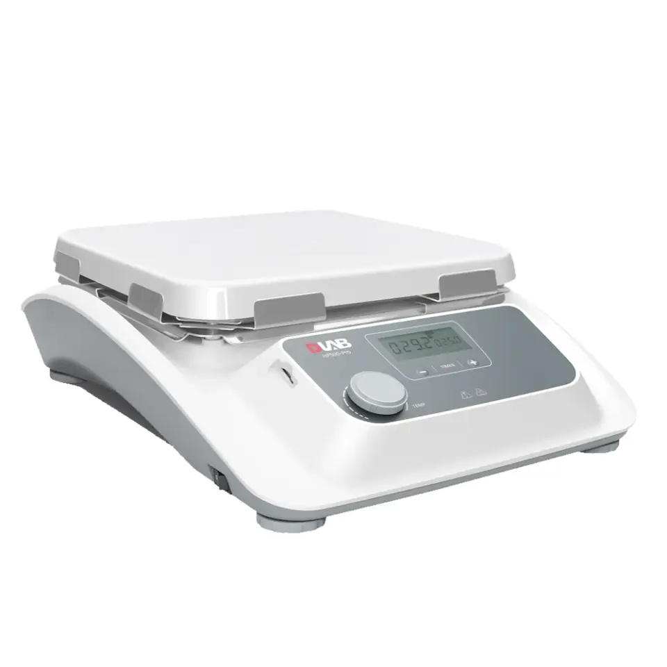 DLAB HP500-Pro Dijital Laboratuvar Isıtıcı Tablası 500°C, PT1000A Sensör ve Destek Kelepçesi Dahil
