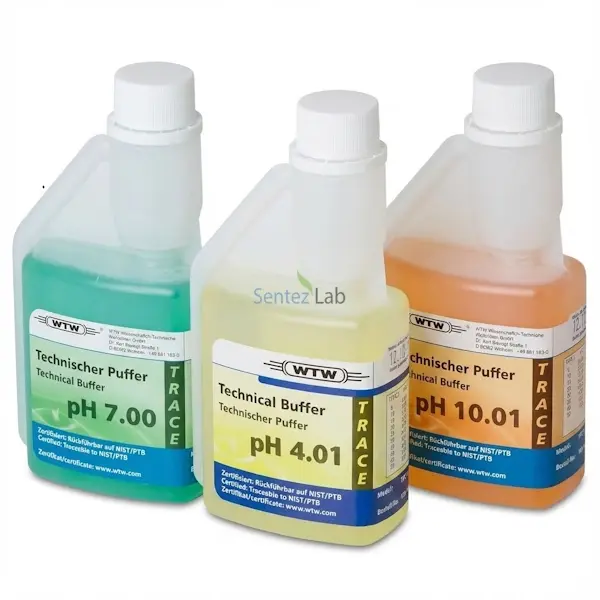 WTW pH Tampon Çözelti Seti – TPL 4, TPL 7, TPL 10 -  250 mL
