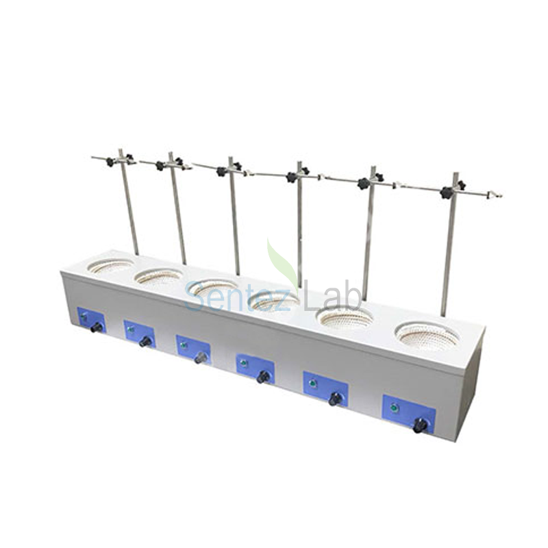 Weightlab WF-6BAK500 Analog 6 Gözlü Karıştırıcılı Çoklu Balon Isıtıcı – 6x500 ml / 450 °C / 1400 rpm