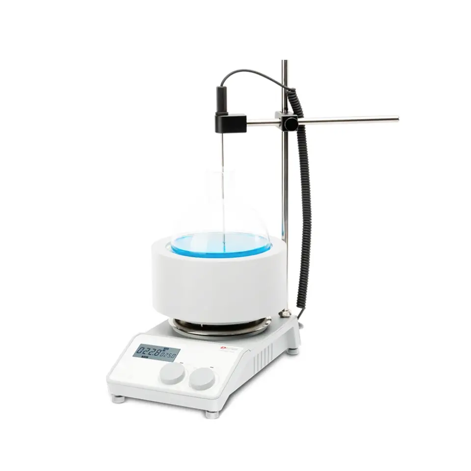 DLAB MS-H280-F250 Balon İçin LCD Dijital Isıtıcılı Mantolu Manyetik Karıştırıcı 250 mL, Sensör ve Stand Dahil