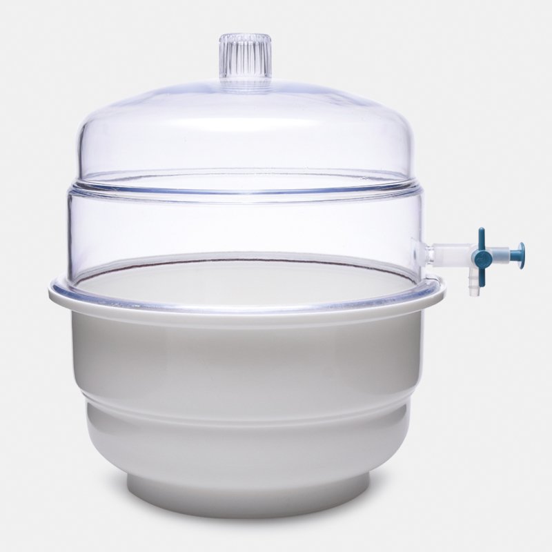 İSOLAB 039.12.250 desikatör - plastik - vakumlu - superior - 250 mm
