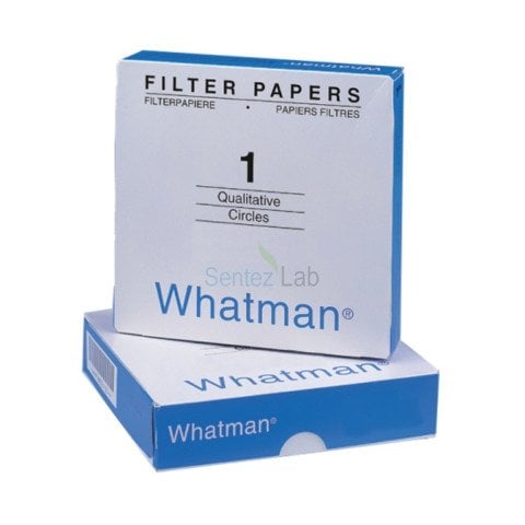 Whatman ™ 1001-240 Grade 1 Kalitatif Filtre Kağıdı, Çap: 24cm, Gözenek Boyutu: 11µm (100'lü paket)
