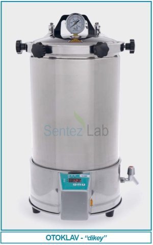 ISOLAB 601.02.024 Dik Tip Otoklav – 24 Litre