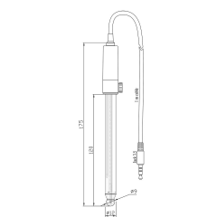 HANNA HI10430 Hidrokarbonlar ve Solventler İçin Dijital Cam Vücut pH Elektrodları