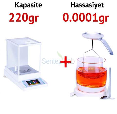 Weightlab WSA-224X  Analitik Terazi + Yoğunluk Kiti