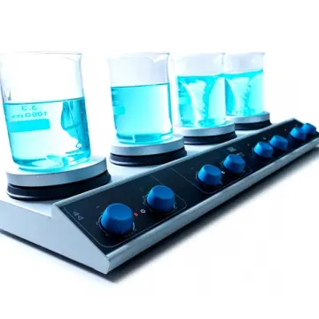 VELP AM4 4 Bölmeli Isıtıcılı Manyetik Karıştırıcı -  4×15 L | 310 °C