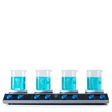 VELP AM4 Digital 4 Bölmeli Isıtıcılı Manyetik Karıştırıcı  4×20 L | 310 °C