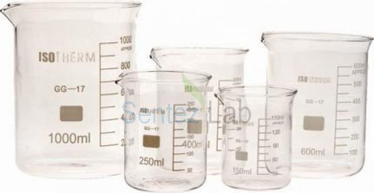 Isotherm Beher Cam Kısa Form — 50 ml – 5000 ml | Laboratuvar Cam Beher