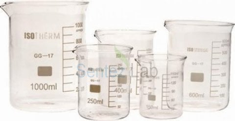 Isotherm Beher Cam Kısa Form — 50 ml – 5000 ml | Laboratuvar Cam Beher