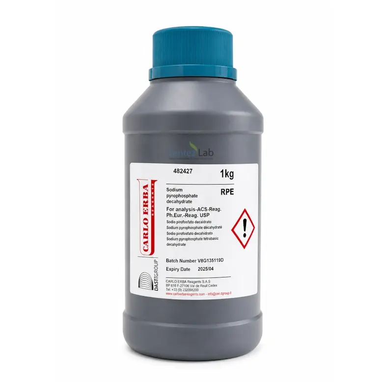 CARLO ERBA Sodium pyrophosphate decahydrate, RPE - For analysis - ACS - Reag. Ph.Eur. - Reag. USP 1KG