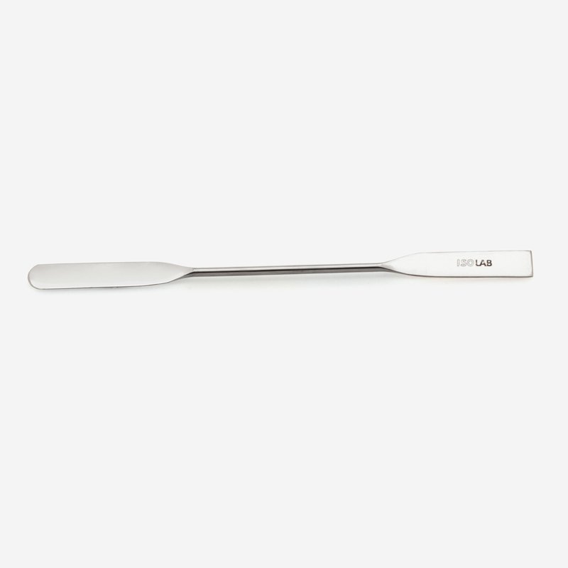 İSOLAB 047.07.150 spatül - paslanmaz çelik - çift uçlu - düz - 150 mm