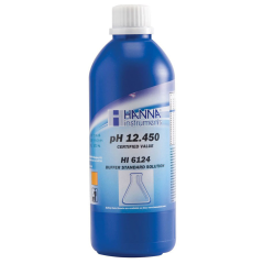 HANNA HI6124 pH 12.450  @ 25°C Millesimal Calibration Buffer, 500 mL