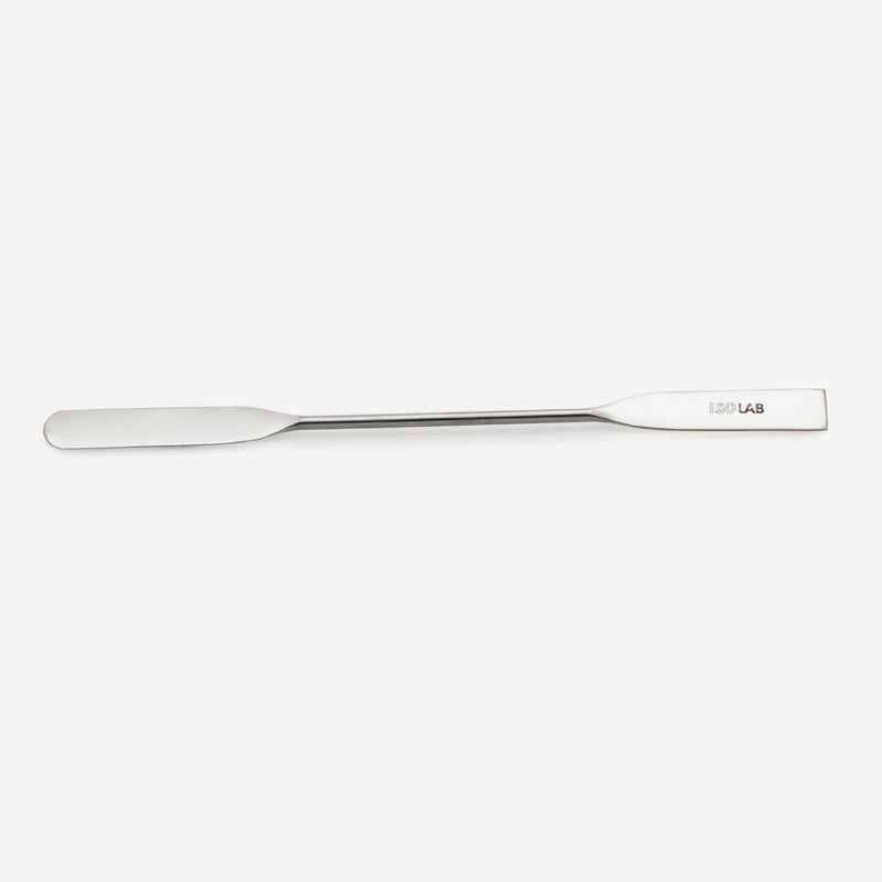 İSOLAB 047.07.250 spatül - paslanmaz çelik - çift uçlu - düz - 250 mm