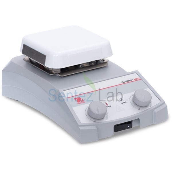 Ohaus e-G21HS04C Isıtıcılı Manyetik Karıştırıcı Analog 102 x 102 mm / 70... 500 °C / 200... 1.600 rpm / 15 L