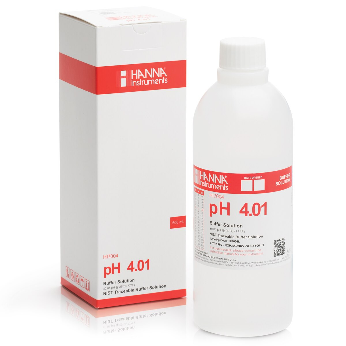 Hanna HI7004L pH 4.01 Kalibrasyon Solüsyonu – 500 mL