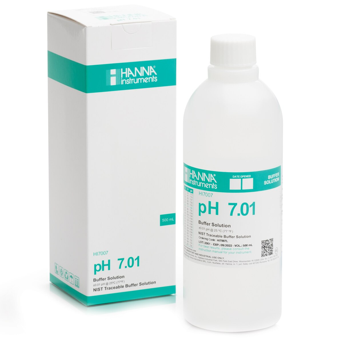 Hanna HI7007L pH 7.01 Kalibrasyon Solüsyonu – 500 mL