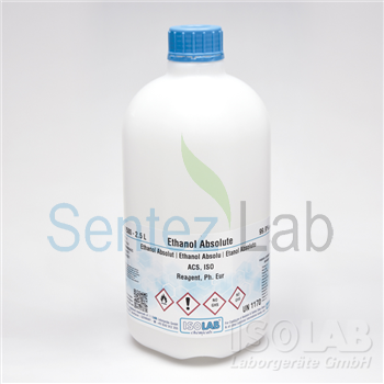 ISOLAB Ethanol Absolute Acs, Iso, Reagent pH. Eur 64-17-5  2.5 L Plastik Şişe