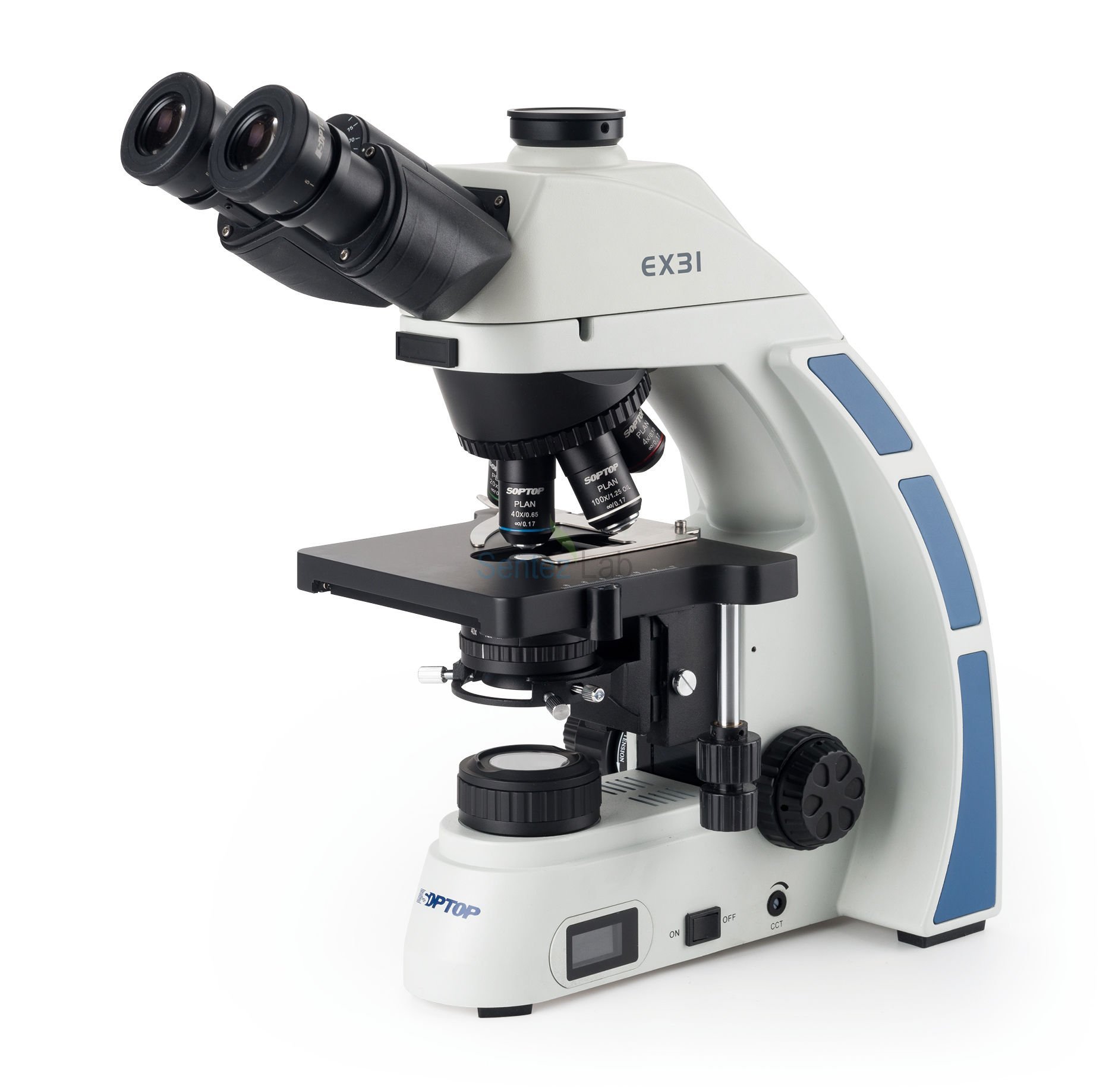 Stoptop Trinoküler Ar-ge ve Laboratuvar Işık ve Objektif Hafızalı Premium Mikroskop