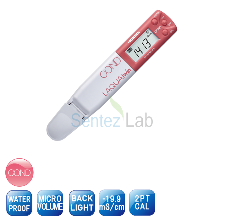 HORIBA LAQUAtwin EC-11 İletkenlik Ölçer 2.00... 19.99 mS/cm / 0.01 mS/cm
