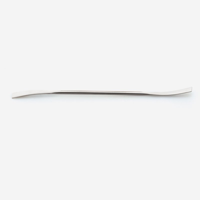 İSOLAB 047.03.180 spatül - paslanmaz çelik - eğimli - 180 mm