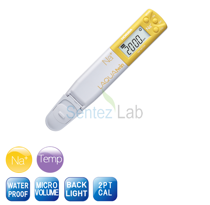 HORIBA LAQUAtwin Sodium Ion (Na+) İyon Ölçer 2... 9900 ppm mg/L | 0.... 430 mmol/L)