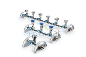 EZ-Fit™ Manifold, 3'lü, lastik tıpalı, filtre tutucular için EZFITH0LD3