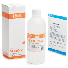 HANNA HI7039L 5000 µS/cm EC value @ 25°C, 500 mL bottle
