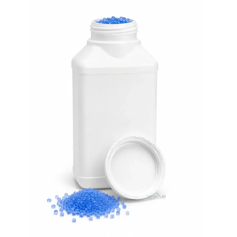 Senlab HDPE Geniş Ağızlı Numune Şişesi 1 Kg - Toz Ürünler İçin - 5 Adet