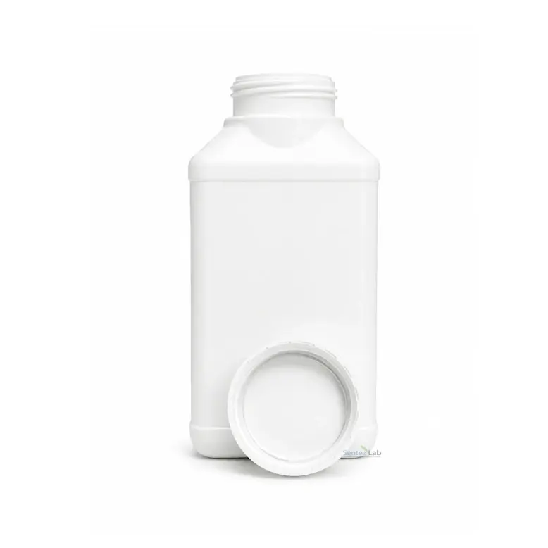 Senlab HDPE Geniş Ağızlı Numune Şişesi 1 Kg - Toz Ürünler İçin - 5 Adet