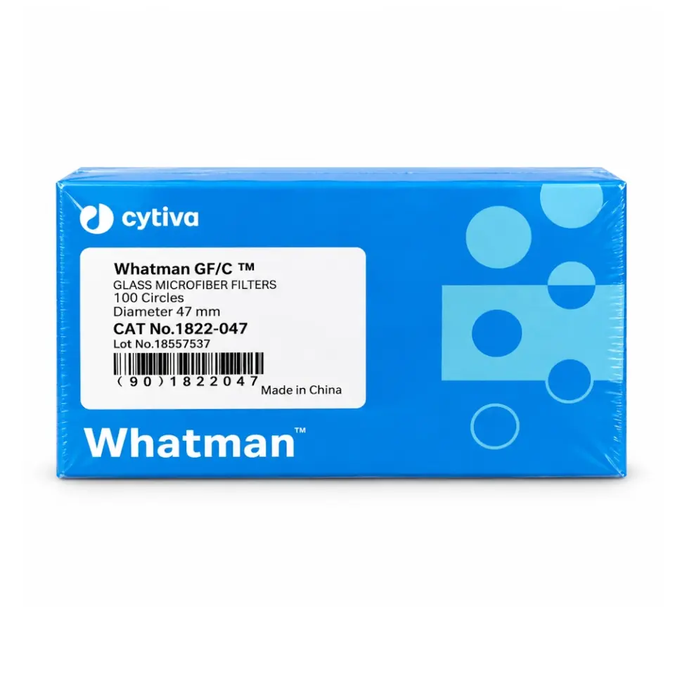 Whatman 1822-047 Grade GF/C Glass Fiber Filter Paper without Binder, Diameter: 4.7cm, Pore Size: 1.2µm (Pack of 100)