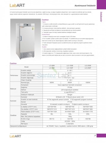 LABART LCI-150B BİYOKİMYASAL İNKÜBATÖR