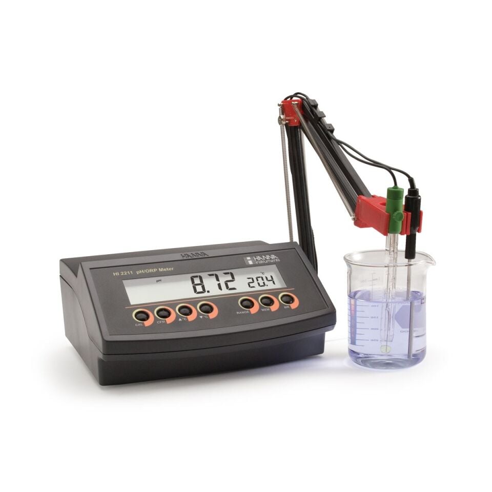 HANNA HI2211 Masaüstü pH ve mV Metre – 0,01 pH Çözünürlük