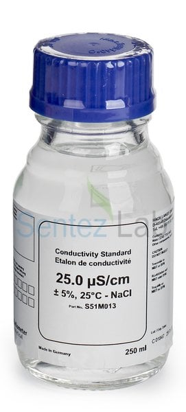 Hach Sertifikalı Standart İletkenlik Çözeltisi; 25 µS/cm; NaCl 25; 250 mL