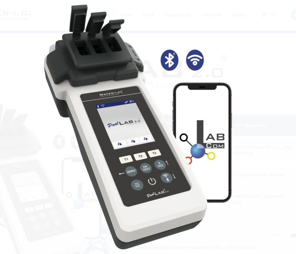 Water-i.d. PoolLab 2.0 Havuz Suyu Analiz Cihazı