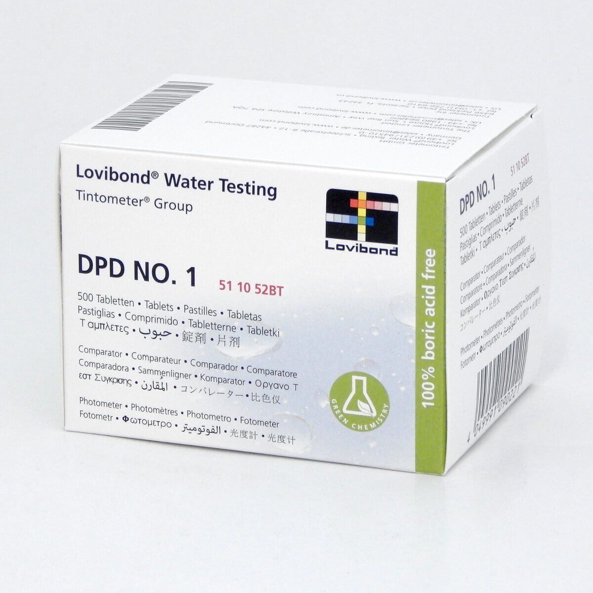 Lovibond DPD No.3 Serbest Klor Test Fotometre Tableti 500 Adet