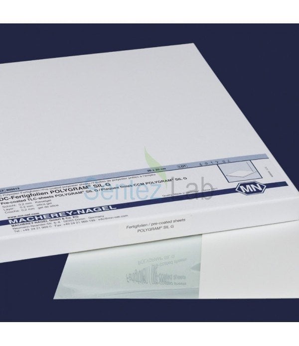 İSOLAB 108.01.001 TLC plaka - 20x20 cm - GLASS tabaka - SIL G - 25 (25 adet)