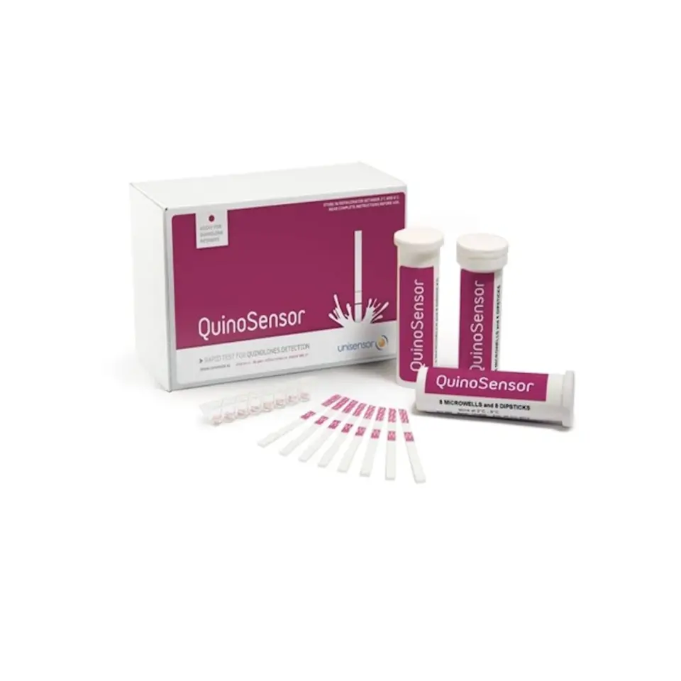 Unisensor QuinoSensor KIT038 Sütte Kinolon ve Florokinolon Hızlı Antibiyotik Test Kiti – 96 Test