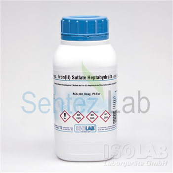 ISOLAB Iron(II) sulfate heptahydrate For analysis ACS, ISO, Reag. Ph Eur 1000 Gr Plastik Şişe 7782-63-0