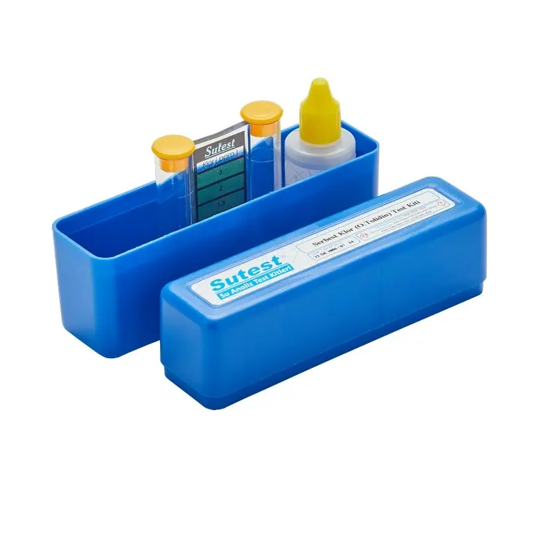 SUTEST SERBEST KLOR TEST KITI O.TOLIDON DAMLA SERI 0,1 ppm - 3,0 ppm