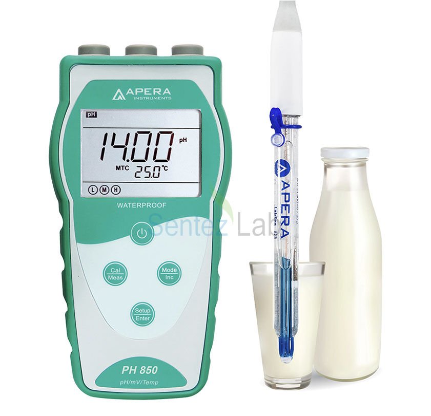 PH850-DP Taşınabilir pH Metre Süt, Krema, Yoğurt ve Sıvı Gıdalar İçin