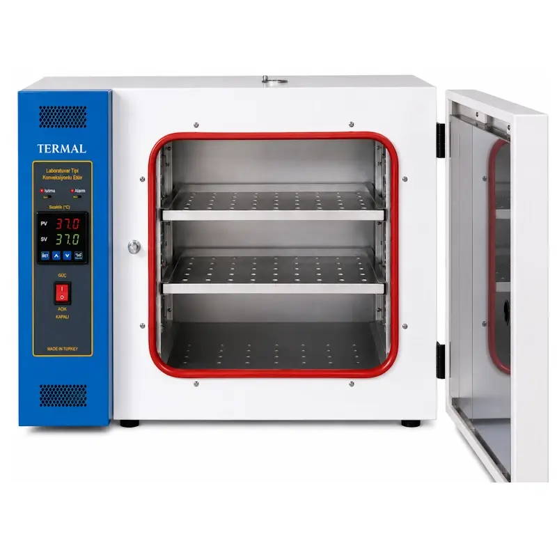 Termal G11320SD-ECO PID Kontrollü Sterilizatör Fırın / Etüv / 25 L / ortam +5...250°C / 0,1°C ekran hassasiyeti / 300×280×300 mm iç ölçü / eloksallı alüminyum iç yüzey / 2 delikli tabla