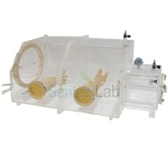 Acrylic Glove Box 900x500x500mm