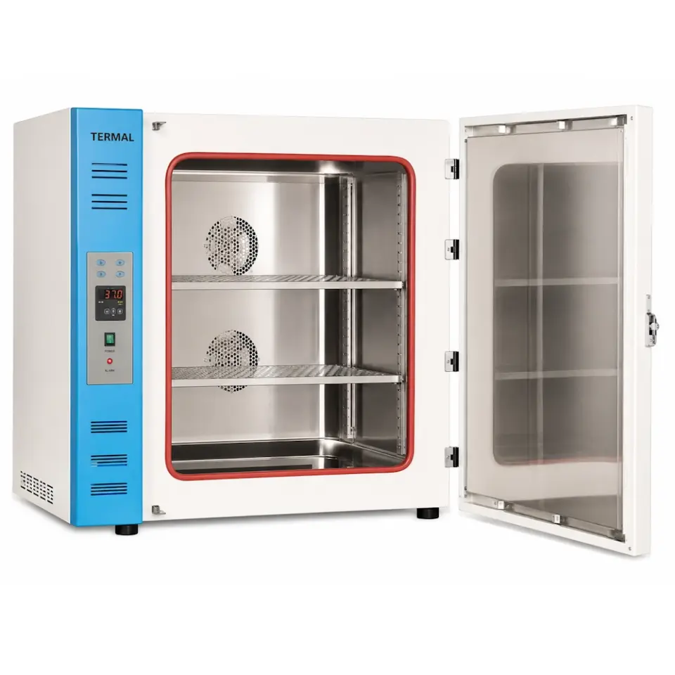 Termal G11560SD PID Kontrollü Sterilizatör Fırın / Etüv / 160 L / ortam +5...250°C / 0,1°C ekran hassasiyeti / 550×485×600 mm iç ölçü / paslanmaz çelik iç yüzey / turbo fanlar / 2 paslanmaz tabla