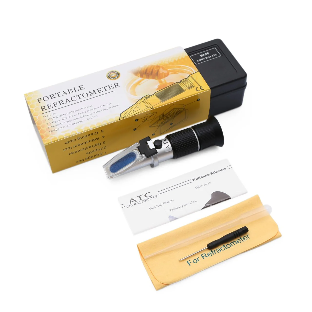 ATC BX80 Meyve Suyu ve Reçel Refraktometresi  0-80 Brix