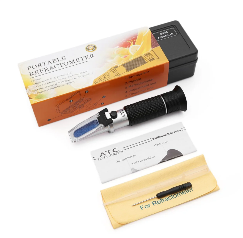 ATC BX32 Refraktometre 0-32 Brix - Meyve , Şeker ve Bor Yağı Ölçer