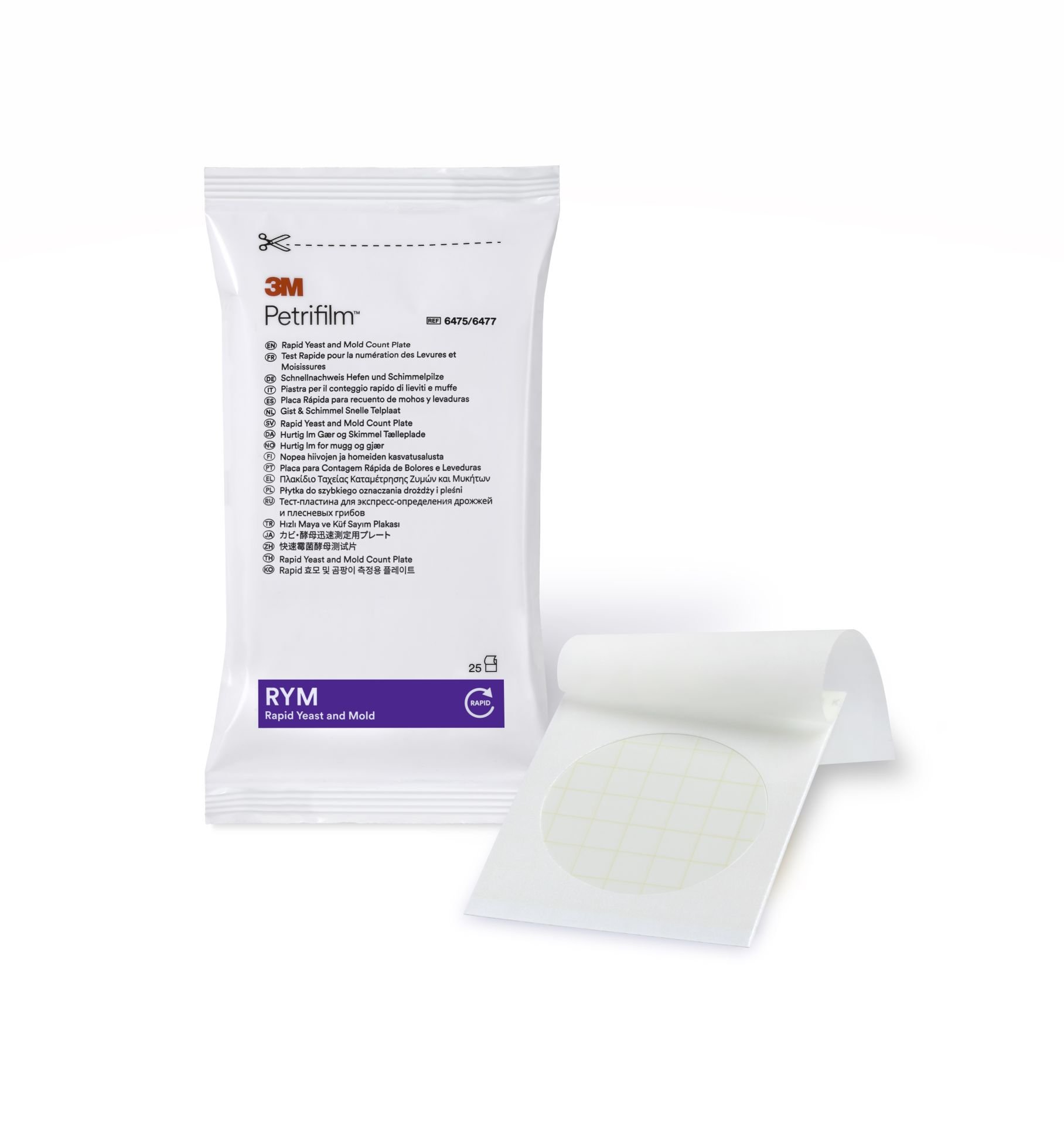 3M™ 6475 Petrifilm® Hızlı Maya ve Küf Sayım Plakaları 50 Adet