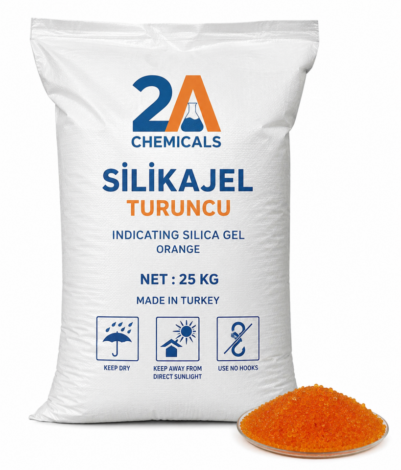 Silikajel Turuncu  25 Kg Çuval  - Toptan Silikajel
