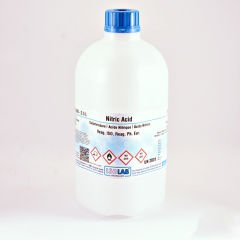ISOLAB NITRIC ACID 65%, FOR DETERMINATIONS WITH DITHIZONE, REAG. ISO, REAG. PH. EUR. CAS 7697-37-2 2500 ML
