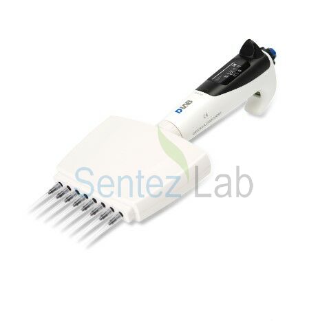 Dlab Otomatik Pipet Dpette+ Sekiz Kanallı 30-300μl Ayarlanlabilir Çok İşlevli Pipetleyiciler Yarı Otoklavlanabilir